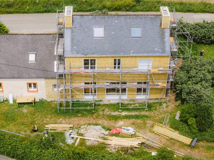 Extension maison à ossature bois Saint-Renan